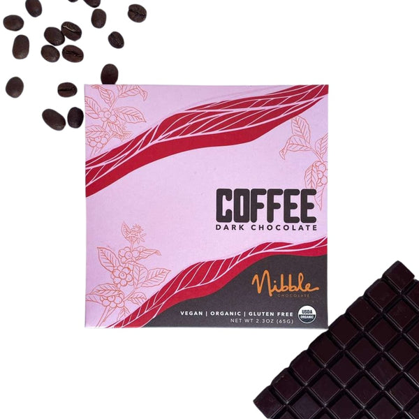 Coffee Chocolate | 72% Cocoa | Nibble Chocolate