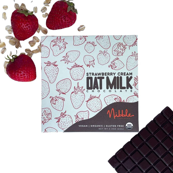 Strawberry Cream Oat Milk | Non-Dairy Milk | Vegan Chocolate