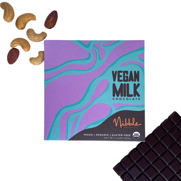 Vegan Milk Chocolate | Non-Dairy Milk | Nibble