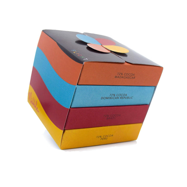 Organic Dark Chocolate | Flight Gift 72% Cocoa | Nibble
