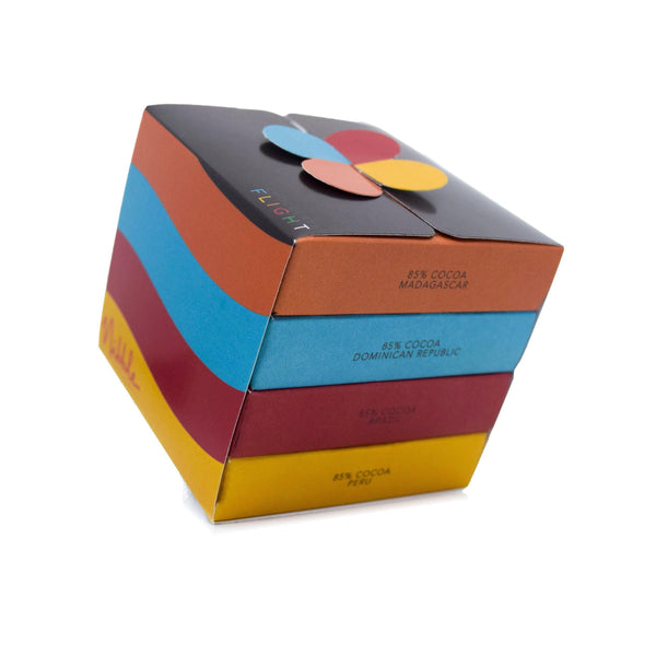 Organic Dark Chocolate | Flight Gift 85% Cocoa | Nibble Chocolate