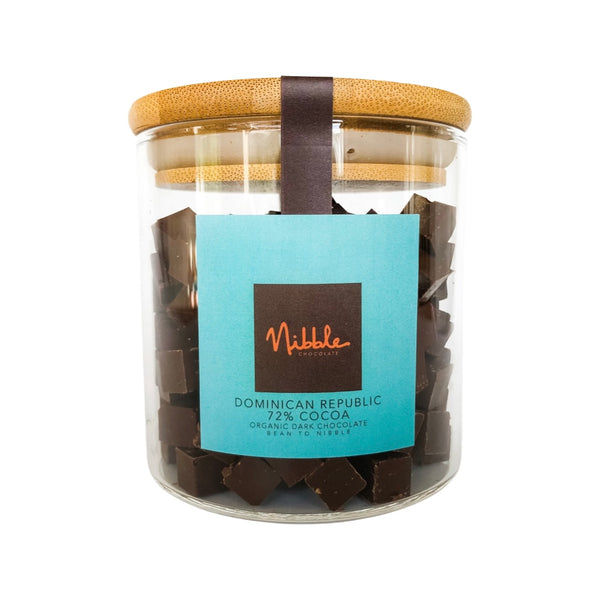 Organic Chocolate | 72% Cocoa Dominican Republic Nibblelitos