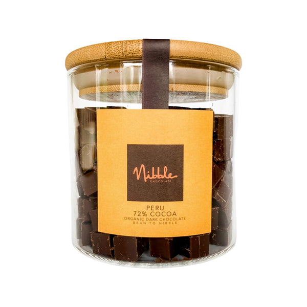 Organic Chocolate | Peru 72% Cocoa Nibblelitos